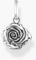Anhänger Midnight Rose Silber
