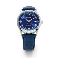 Herrenuhr, Automatik mit blauem Zifferblatt - Citizen Modell: NJ0210-13L