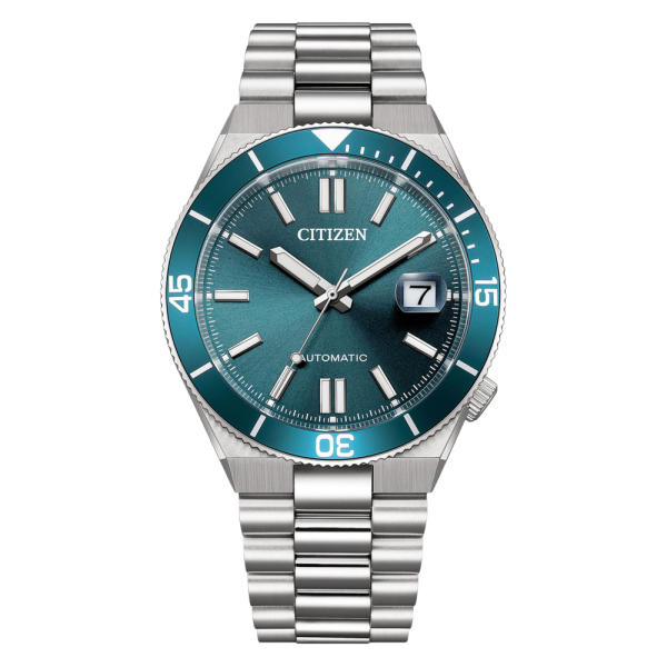 Herrenuhr, Edelstahlarmband mit blauem Zifferblatt - Citizen Modell: NJ0231-56L