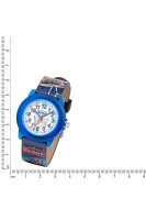 Scout Kinderuhr analog aus der Serie "Crystal" mit blau rotem Kunstlederband, Quad-Motiven und Quarzwerk