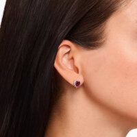 Herz-Ohrstecker Romance Silber
