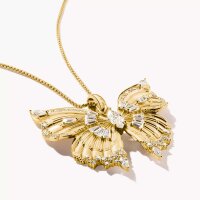 Anhänger Schmetterling Butterfly Paradise mit Steinen vergoldet