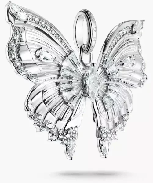 Anhänger Schmetterling Butterfly Paradise mit Steinen Silber