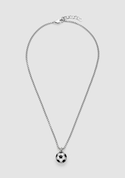 Kette mit Fußball-Anhänger aus Edelstahl - s.Oliver Modell: 6011605.91B0