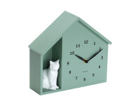 Wall Clock Siting Cat
