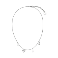 s.Oliver Halskette mit Love-Schriftzug und Herz-Motiv - Modell: SOJ-0103-N-47