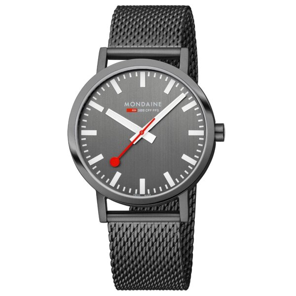 Classic, Grauer Edelstahl, 40 mm