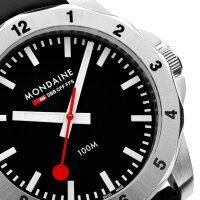 Numeri, Schwarzes Silikon, 42 mm
