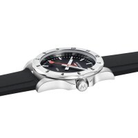 Numeri, Schwarzes Silikon, 42 mm