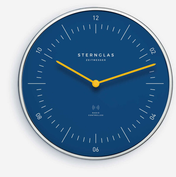 Wanduhr Naos küstenblau