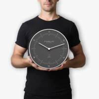 Wanduhr Naos sturmgrau