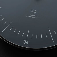 Wanduhr Naos sturmgrau