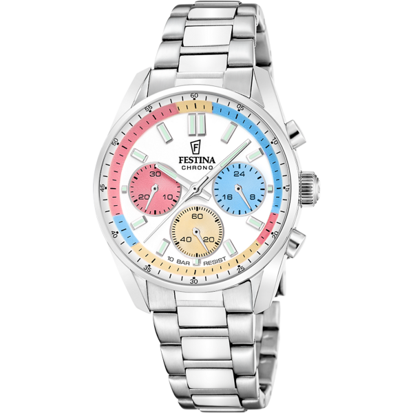 Unisex Chronograph mit buntem Zifferblatt - Festina Modell: F20753/6