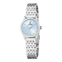 Festina Damenuhr, elegantes Design, blaues Zifferblatt -...