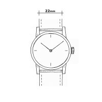 Herrenuhr mit Saphirglas, dunkelrotes Zifferblatt - UMF Ruhla Modell: 1466-5