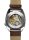 Herrenuhr mit Saphirglas, dunkelrotes Zifferblatt - UMF Ruhla Modell: 1466-5
