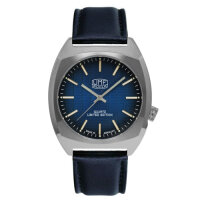 Herrenuhr mit Struktur-Zifferblatt in Blau - UMF Ruhla Modell: 1466-3