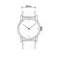 Herrenuhr mit Struktur-Zifferblatt in Blau - UMF Ruhla Modell: 1466-3