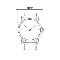 Herrenuhr mit Struktur-Zifferblatt in Blau - UMF Ruhla Modell: 1466-3