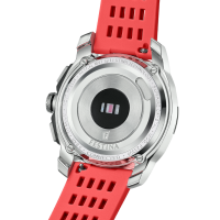 Herrenuhr mit rotem Silikonarmband - Festina Modell: F23305/4